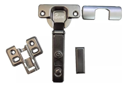 Imagen 2 de 4 de Bisagra Recta De 35mm Con Freno Y Clip Puerta Cocina Closet