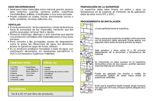 Imagen 3 de 5 de Protector Antigrafiti 674 Efecto Natural Litro Cemix