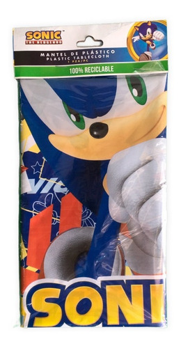 Mantel De Sonic Decoración Para Fiesta