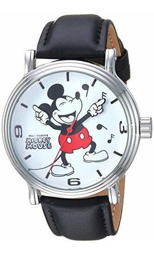 Disney De Los Hombres Mickey Mouse Cuarzo Reloj De Metal Col