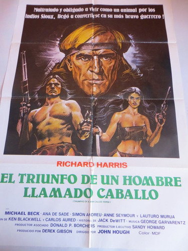 Poster De Cine  El Triunfo De Un  Hombre Llamado Caballo