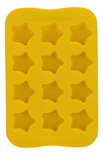 Bandeja Para Cubitos De Hielo Con Forma De Estrella Amarilla