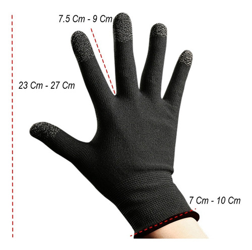 Imagen 10 de 10 de 2 Pz Guantes Funda Gamer P/ Antisudor Shot Teléfono Móvil