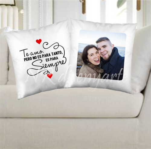 Almohadones Personalizados Aniversario Enamorados (leer)