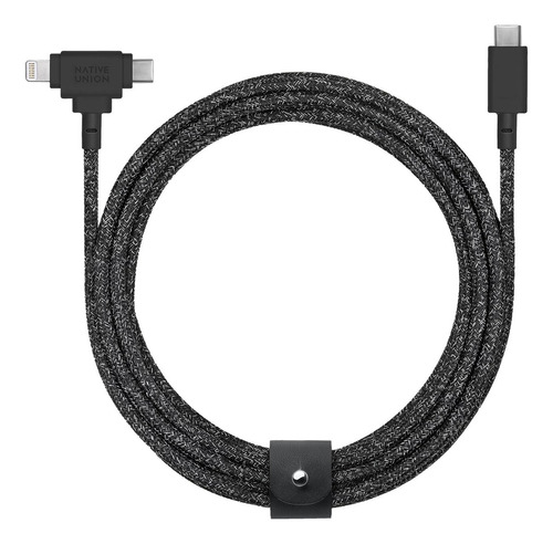 Cable Belt Duo Usb-c Y Lightning 1.8 M- Negro