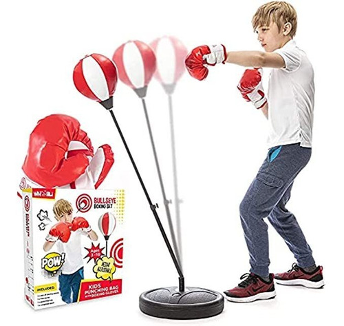 Whoobli Punching Bag For Kids Incl Boxing Gloves | 3-10 Yea