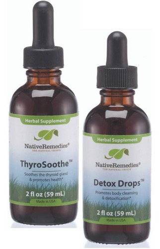 Native Remedies Thyrosoothe Y Detox Drops Combopack Un Comb