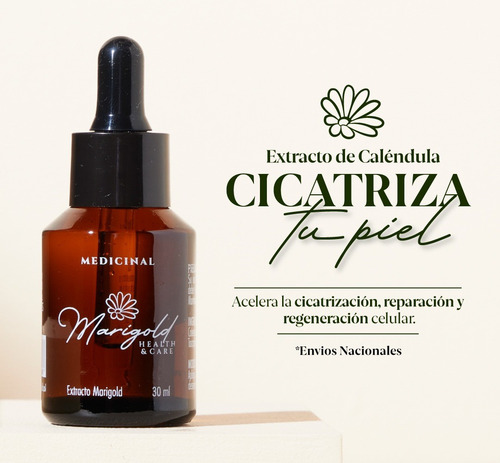 Extracto Puro Caléndula Oleo Natural Cicatrizante 30 Ml