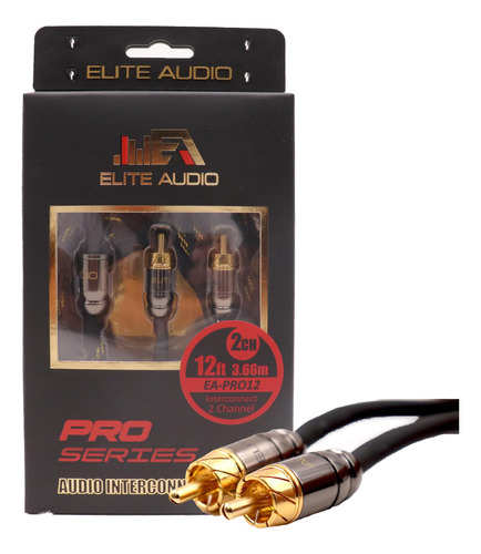 Elite Audio Ea-pro12 Cable Rca De Cobre Sin Oxígeno De 12 Pi