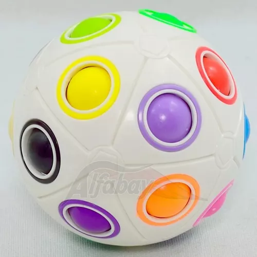 Cubo Mágico Bola Puzzle Rainbow Ball - 20 Cores - Moyu - ImpérioXD