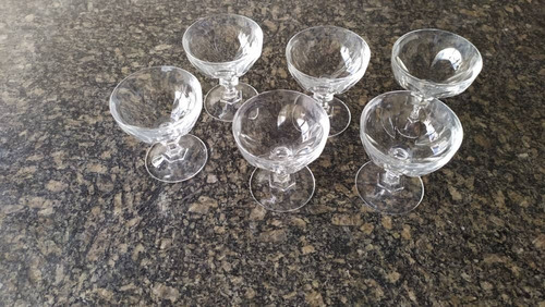 Juego De 6 Copas De Licor Cristal D Arques Frances 