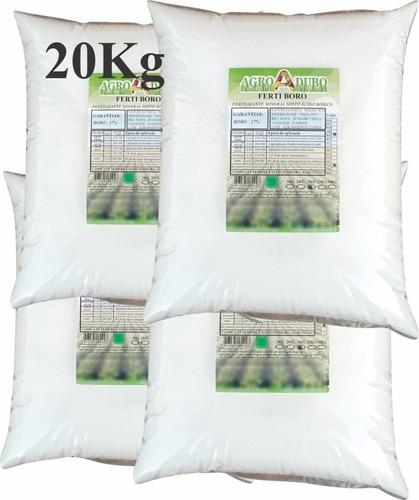 Ácido Bórico Puro Soluvel Fertilizantes 20kg