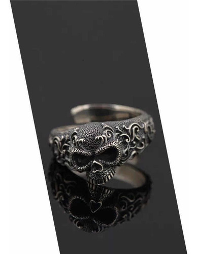 Anillo Calavera Plata 925 100% Pura Ajustable