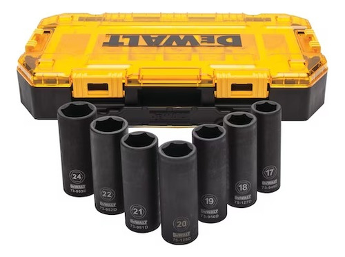 Juego De Dados De Impacto De 1/2 Pulgada Dewalt Dwmt74737