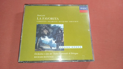 G Donizetti / La Favorita Opera C Libreto Cd Triple / Gerb 