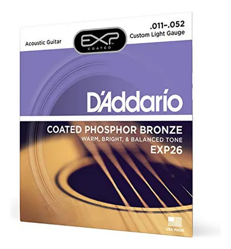 comprar D'addario Exp26 Recubierto De Bronce Fosforado Guitarra Acús