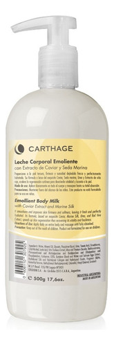  Carthage Leche Corporal Emoliente Con Caviar X 500 Ml