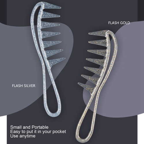 Peine Para Desenredar El Cabello, 10 Piezas, Mango Ergonómic