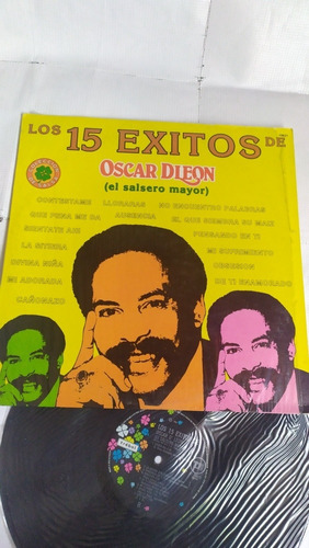 Óscar D León El Salsero Mayor Los 15 Éxitos Disco De Vinil 
