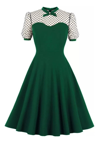 Vestido For Mujer De Los Años 50 60 Rockabilly Pinup Hepbur