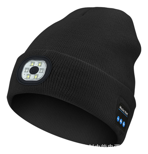 Gorro Con Música Bluetooth De Punto Cálido Led