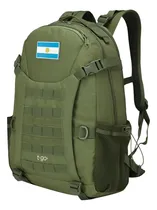 Comprar Mochila T-go Táctica Viaje Camping 30 L Porta Rollers Color Verde Táctica verde militar