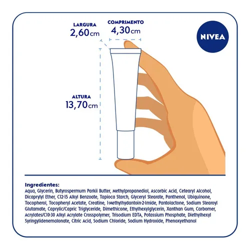 Creme Antissinais Área Dos Olhos Q10 Vitamina Com 15g Nivea Tipo de pele Normal