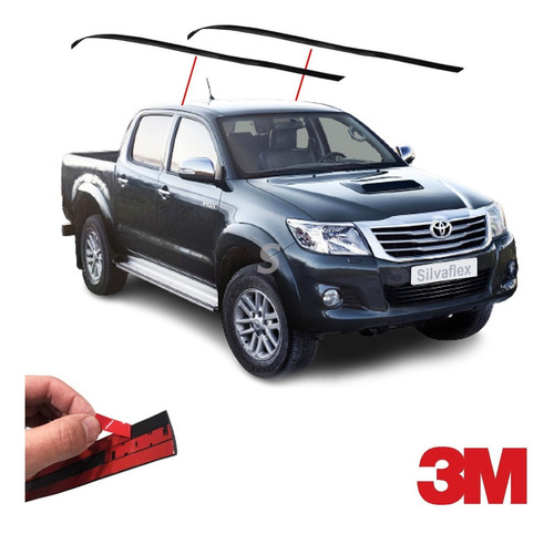 Moldura Bagueta De Techo Toyota Hilux 11/15 Doble Cab 1 Lado