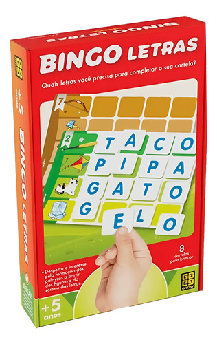 Jogo Bingo Letras - Grow