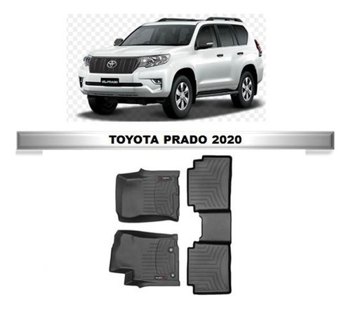 Alfombra Weathertech Tipo Bandeja Toyota Prado 20-24 Ps