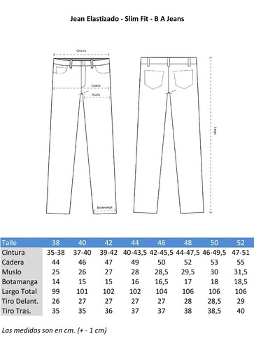 Imagen 6 de 6 de Jean Chupin Hombre - Blue Air Jeans