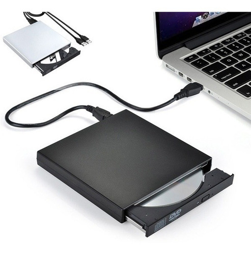 Grabador Lector Cd/dvd Externo Slim Usb 2.0