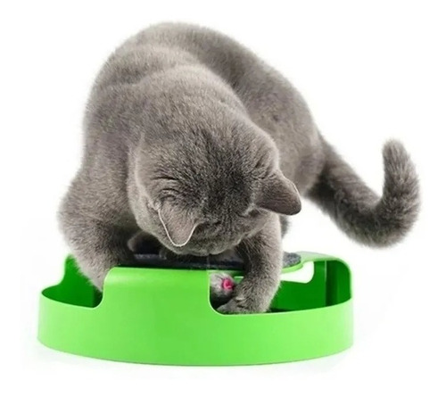 Imagen 1 de 8 de Juguete Gato Atrapa Ratón Juego Interactivo Para Mascota A