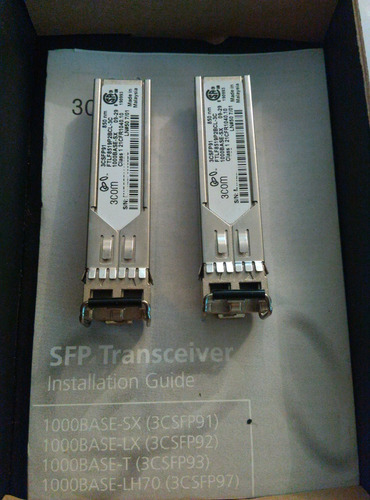 Imagen 3 de 6 de Módulo Fibra Óptica Transceiver 3com/ 1000base-sx/3csfp91