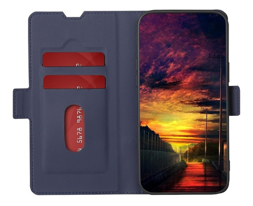 Funda De Cuero Con Textura De Sarga Para Zte Blade L9