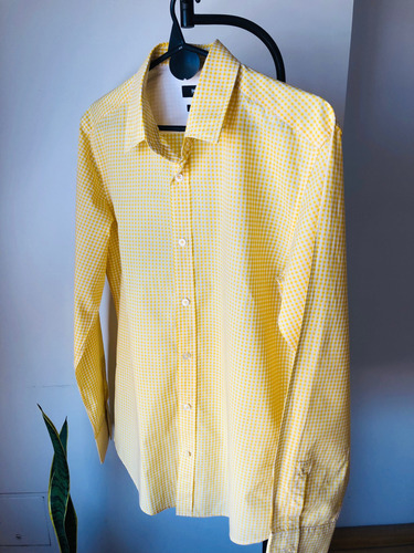 Camisa A Cuadros Hugo Boss Slim Fit Original Cómo Nueva