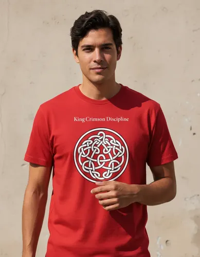king crimson Tシャツ King Crimson Discipline Camiseta Trad T-shirt Algodão 30.1