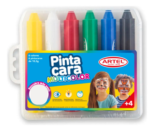 Pinta Cara Artel 6 Colores