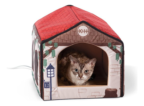 K&h Pet Products Thermo-indoor Pet House Heated Cat Bed For 