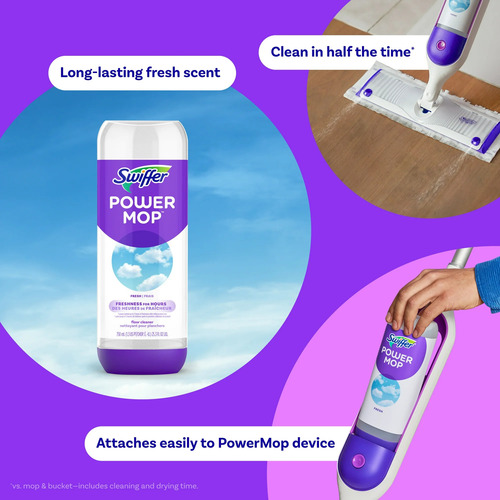 2pack-swiffer Lemon Power -solución Limpieza P/pisos Madera