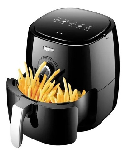 Imagen 6 de 8 de Freidora de aire Air Fryer BW-1012 de 5L color negro 220V