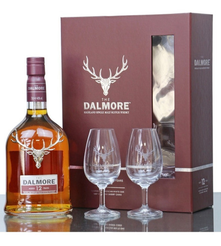 Dalmore 12 Años Con Copas Y Estuche Exclusivo Plaza Serrano