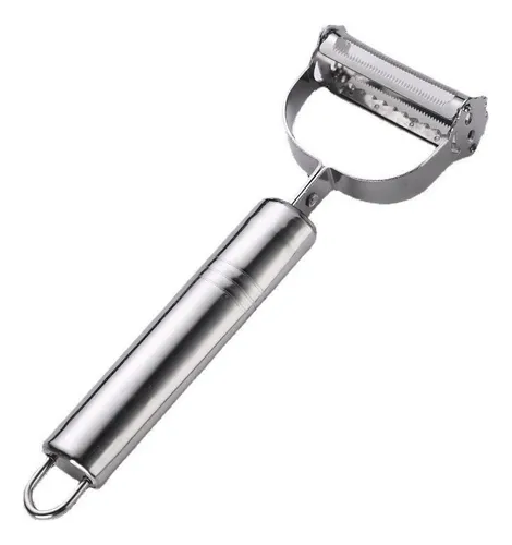 comprar Descascador Inox Legumes Frutas Dupla Lâmina Móvel 2 Em 1