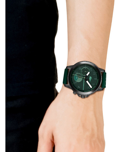 Reloj Original Lacoste para Hombre Silicona Verde 2011218 Endurance 44 mm