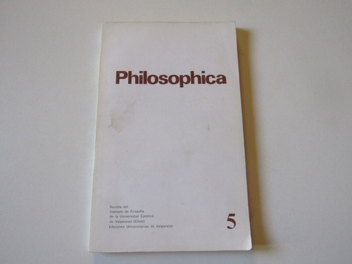 Philosophica Revista De Filosofia N.5