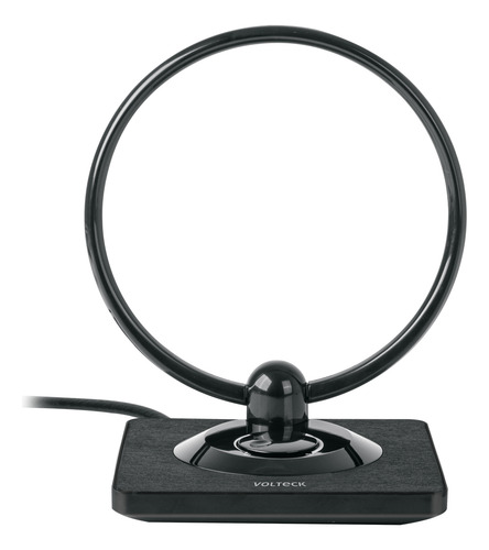 Antena Tv Hd Interna Tipo Aro 28db Señal Mejorada Volteck