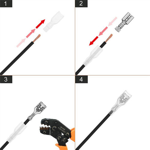 Terminales Aislantes Eléctricos Para Engarzar Palas Macho/he