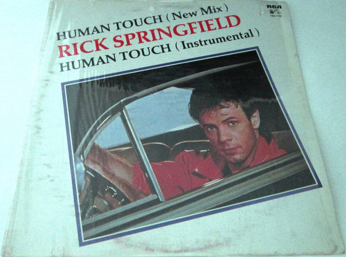 Rick Springfield - Human Touch Single Amarillo Lp