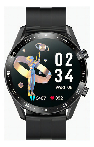 Reloj Inteligente Smart Watch Llamadas Alta Definicion Ip68 Color de la caja Negro