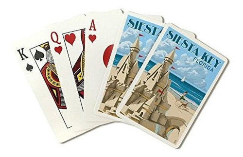 Juego De Cartas - Siesta Key, Florida, Sandcastle (playing C